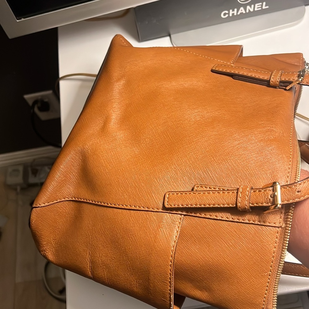 🛑 1 hour sale. Michael Kors, Brown Leather Tote Bag - Picture 5 of 7
